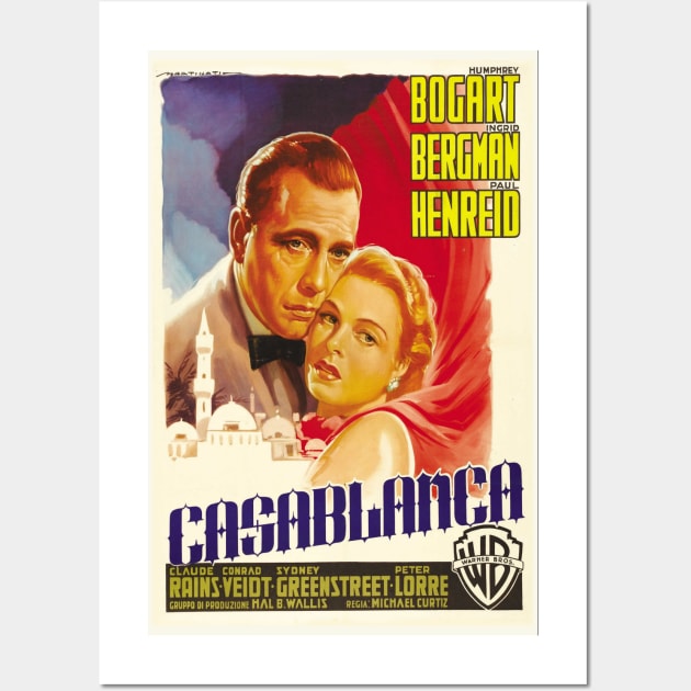 Casablanca Movie Poster Wall Art by Noir-N-More